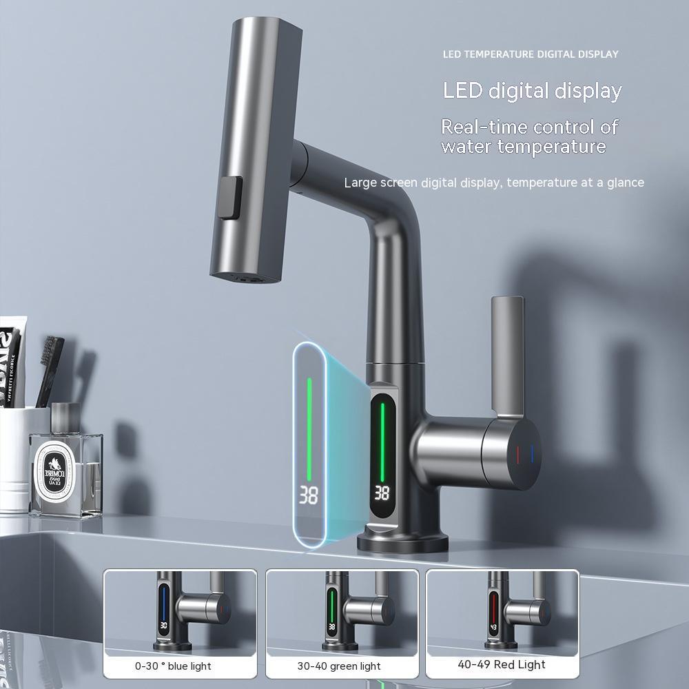 Robinet Intelligent à Affichage Numérique avec Rotation