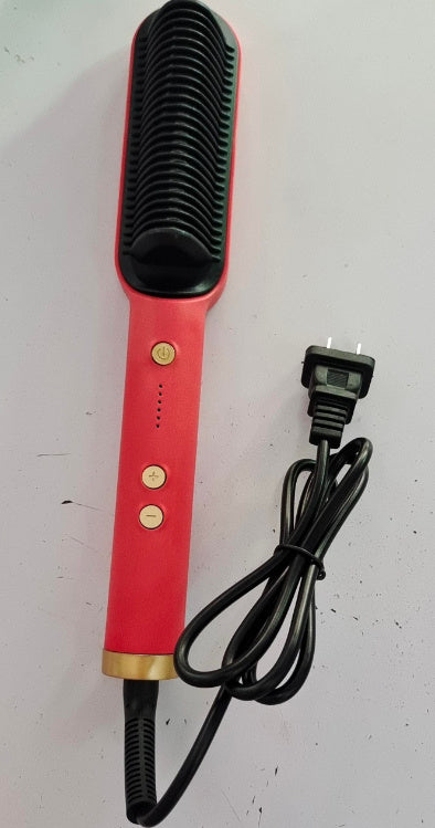 Fer à Lisser 2 En 1 avec Peigne Chaud et Boucleur Ions Négatifs