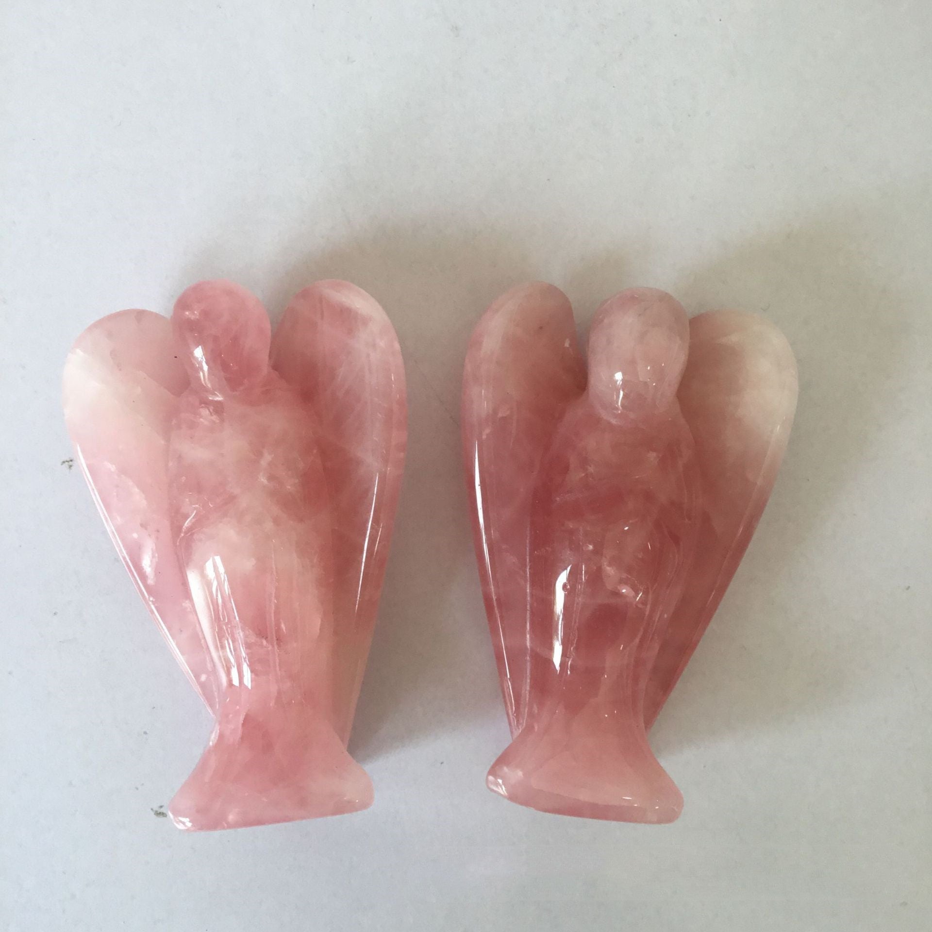 Ange de Vœux en Cristal Rose – Énergie Spirituelle - Allomarc.com