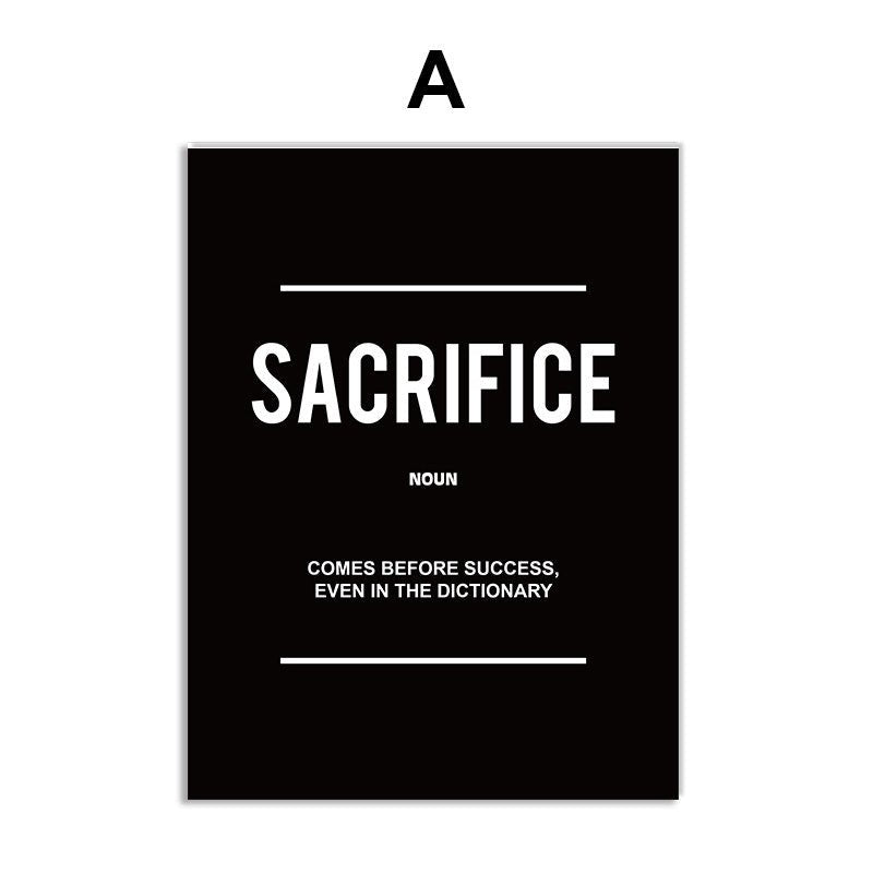 Art mural inspirant avec citations pour la décoration de bureau - Allomarc.com