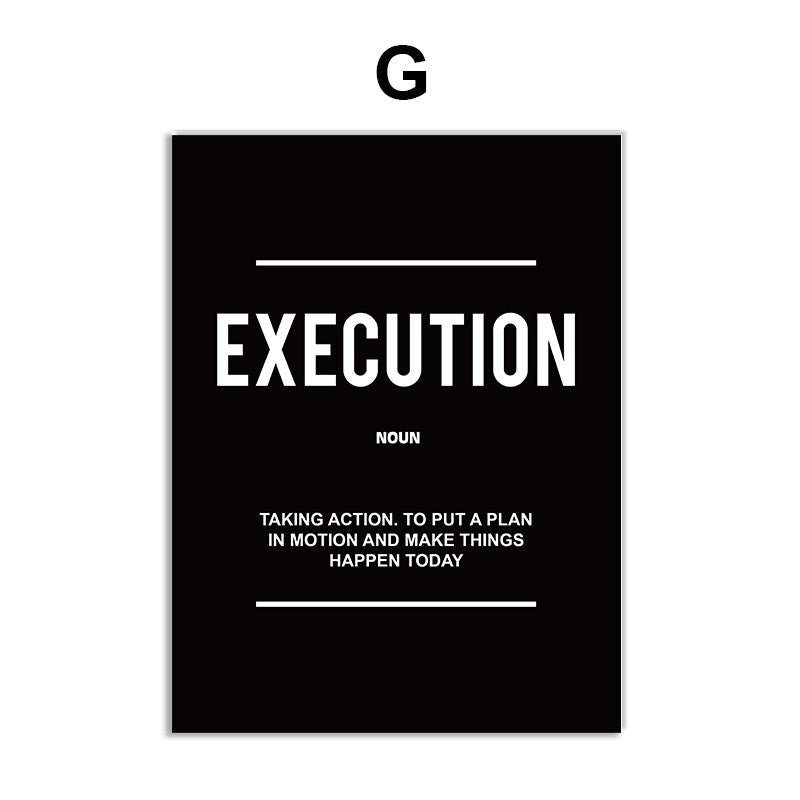 Art mural inspirant avec citations pour la décoration de bureau - Allomarc.com