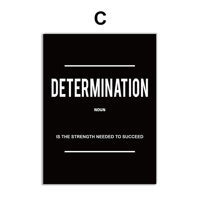 Art mural inspirant avec citations pour la décoration de bureau - Allomarc.com