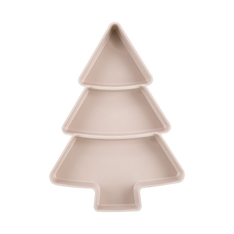 Assiette Céramique en Forme de Sapin de Noël - Ensemble de 4 Pièces - Allomarc.com
