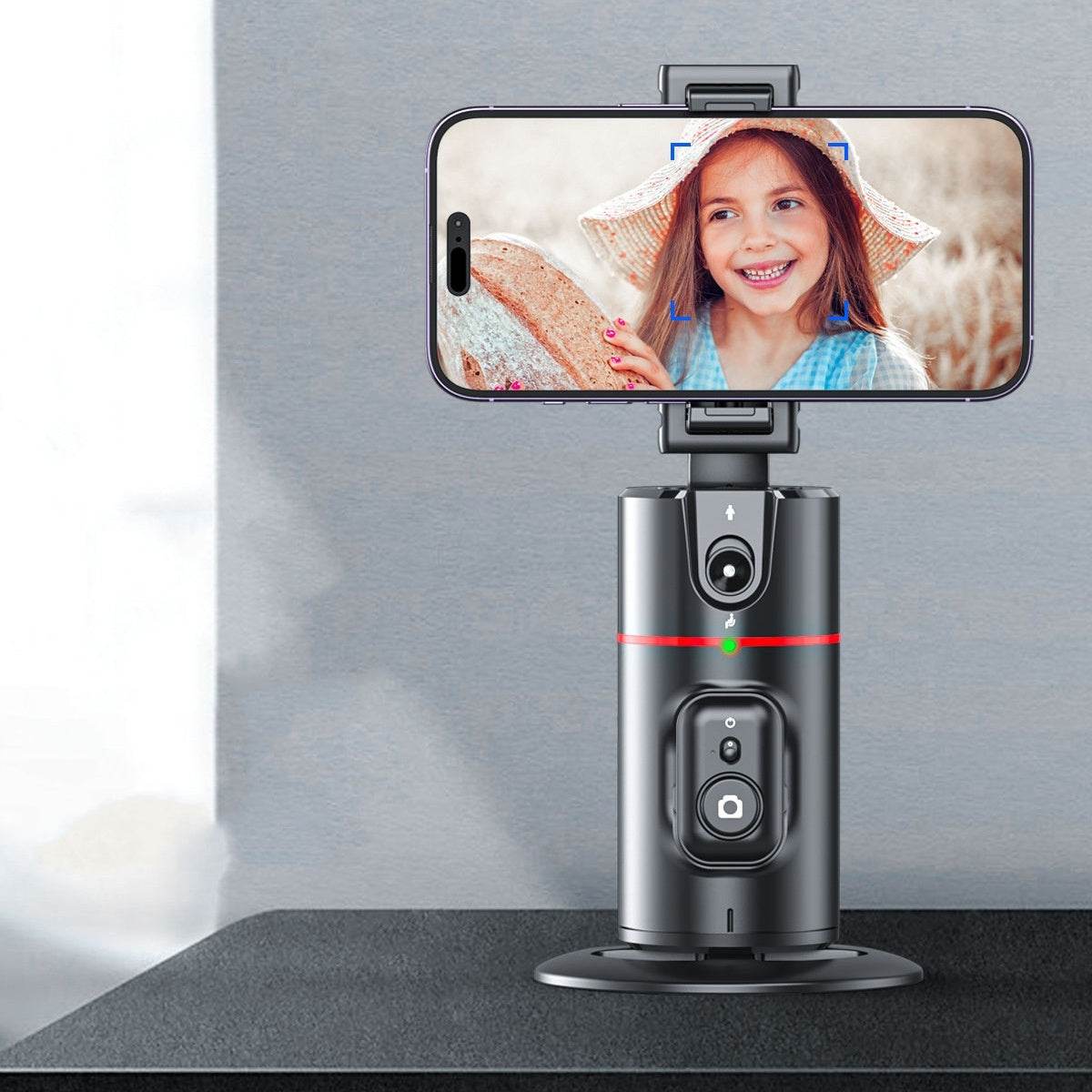 Stabilisateur Intelligent de Suivi Facial AI 360° - Allomarc.com
