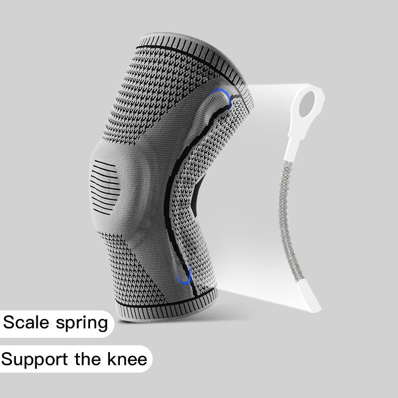 Genouillères en silicone respirantes avec compression pour le sport