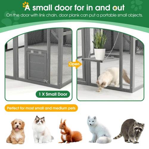 Cage à Chats de Luxe en Bois pour Extérieur - Allomarc.com