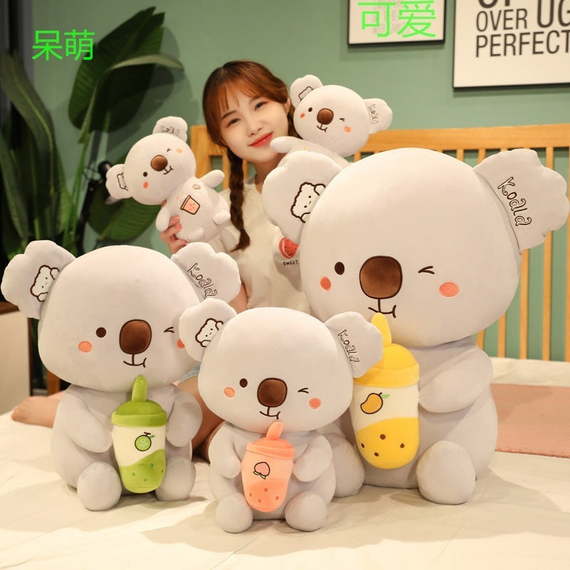 Nouveau Poupée en Peluche Koala avec Tasse de Thé au Lait Doux