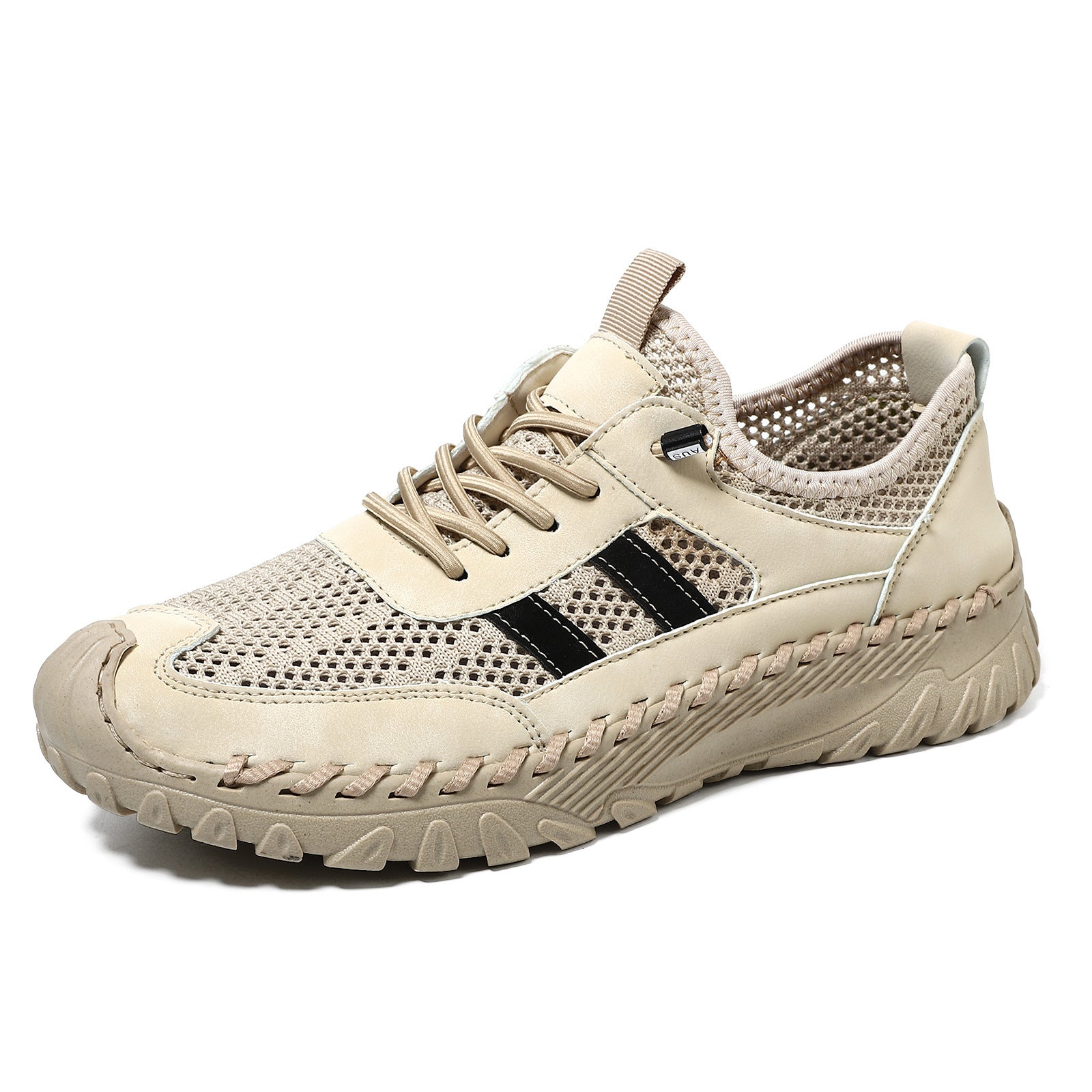 Chaussures Pour Hommes en Cuir de Vachette Plus Size en Maille de Mode Coréenne