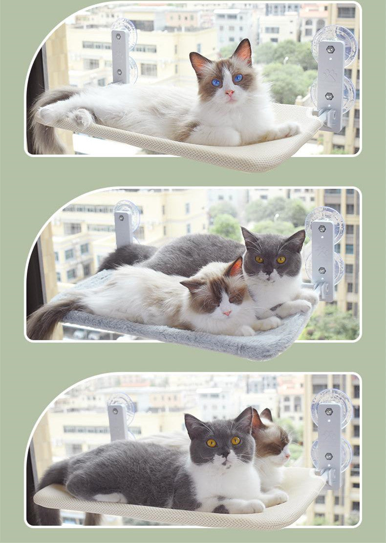 Hamac de Fenêtre avec Ventouse pour Chats - Confort et Style