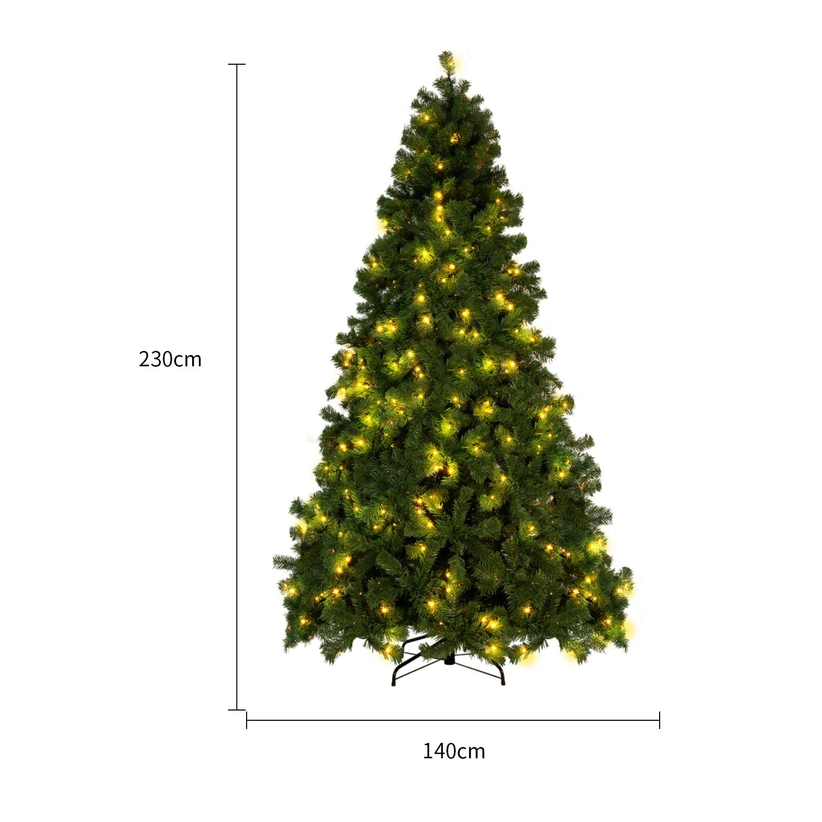 Sapin de Noël Artificiel en PVC avec Neige