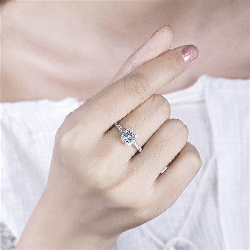 Bague de Luxe Moissanite 1 Carat pour Femmes - Allomarc.com