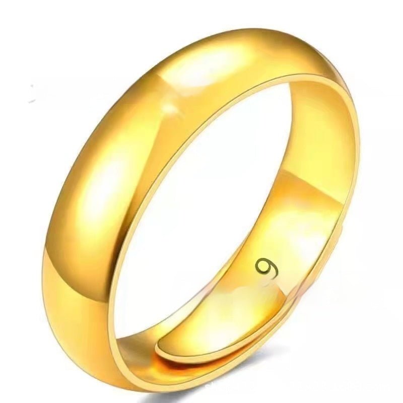 Bague en Argent Plaqué avec Ouverture Lisse - Accessoires Plaqué Or - Allomarc.com