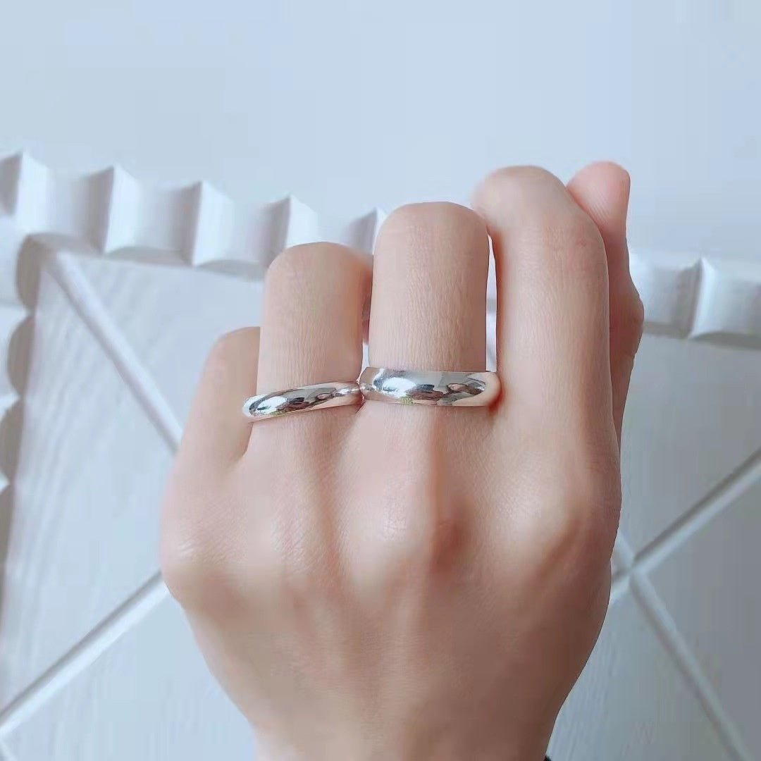 Bague en Argent Plaqué avec Ouverture Lisse - Accessoires Plaqué Or - Allomarc.com