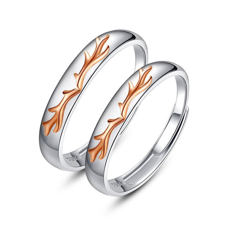 Bague en Argent Sterling pour Couples - Ensemble Masculin et Féminin - Allomarc.com