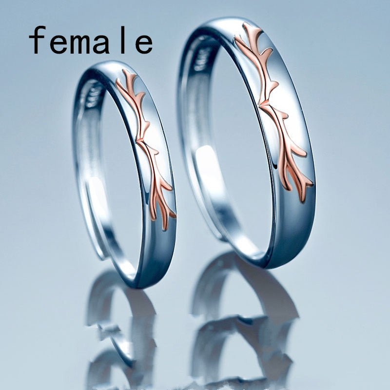 Bague en Argent Sterling pour Couples - Ensemble Masculin et Féminin - Allomarc.com