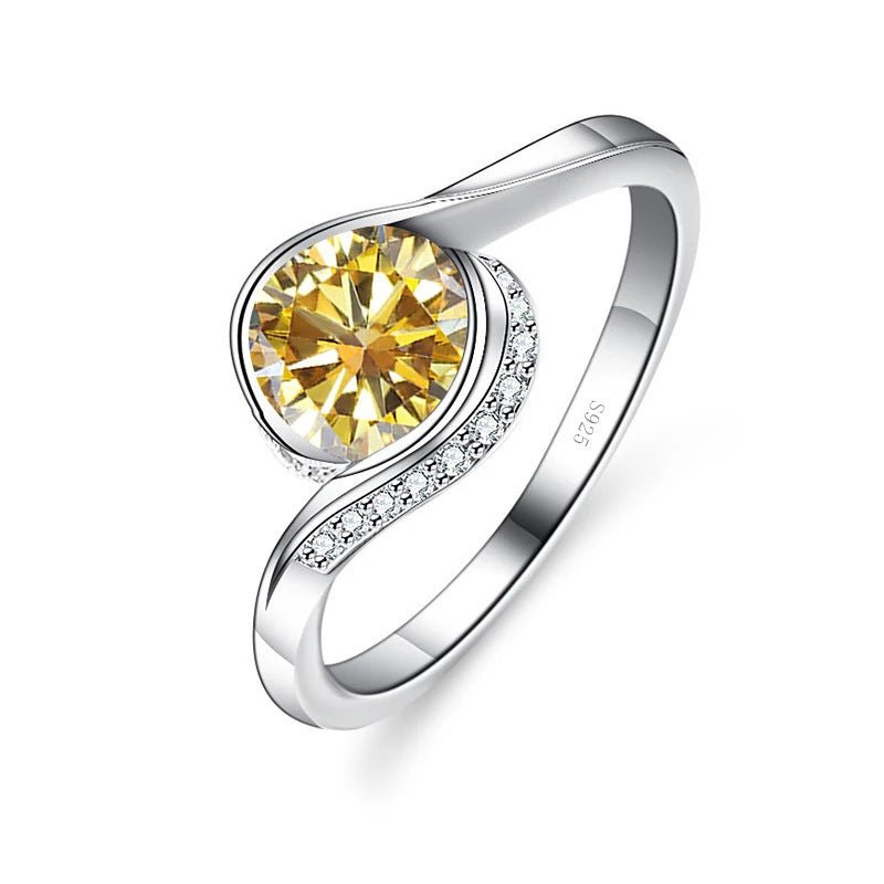 Bague en Moissanite S925 en Argent Sterling pour Femmes - Allomarc.com