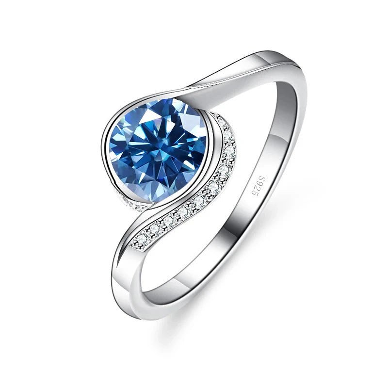 Bague en Moissanite S925 en Argent Sterling pour Femmes - Allomarc.com