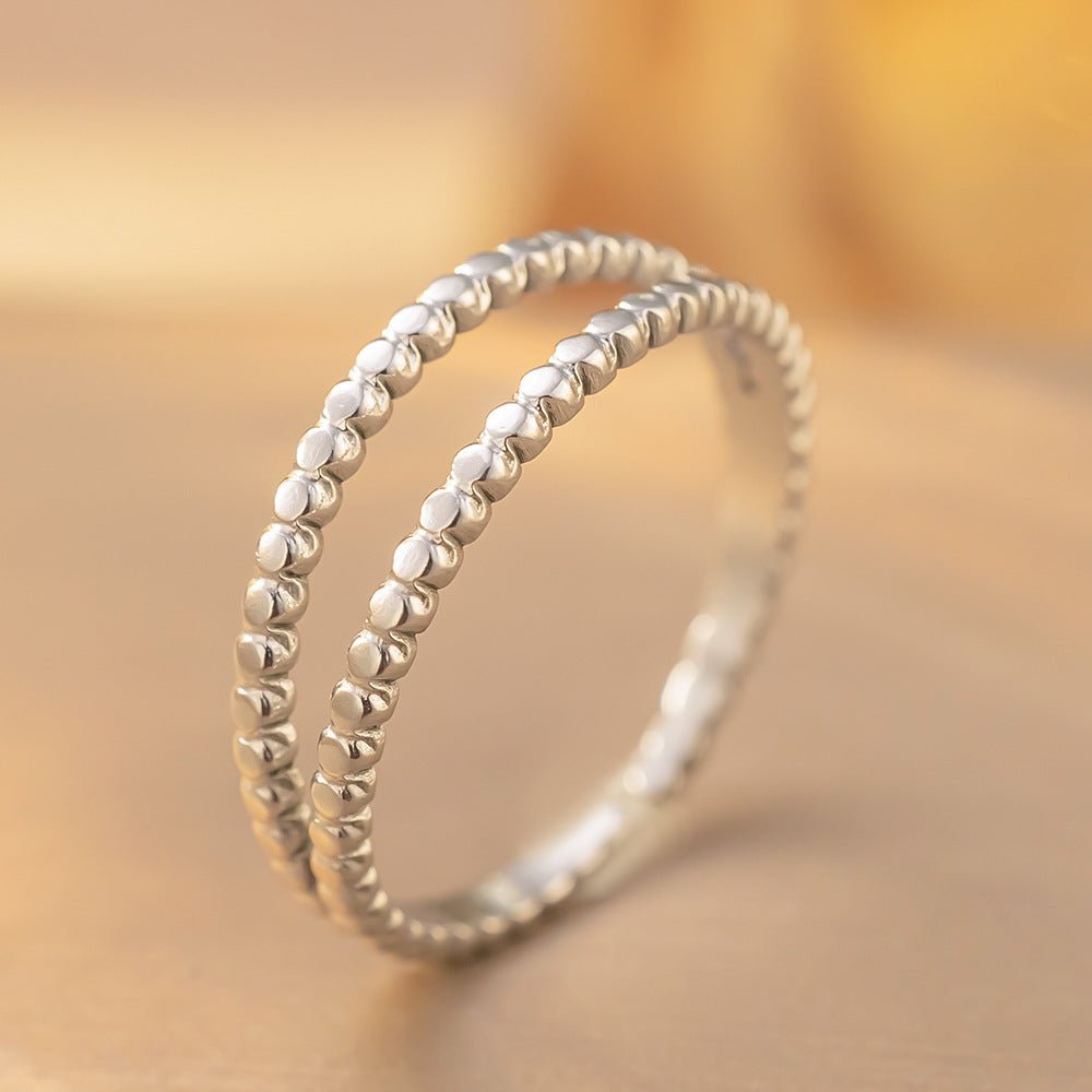 Bague Ouverte Ajustable en Acier Titane Retro - Élégance et Simplicité - Allomarc.com