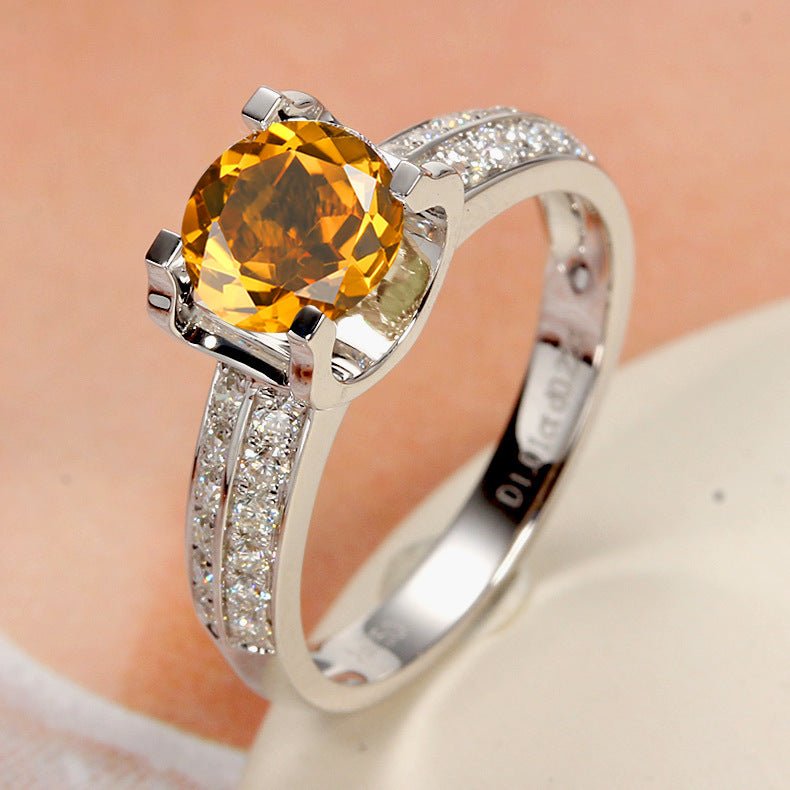 Bague Ouverte en Moissanite pour Femmes - Élégance et Style - Allomarc.com