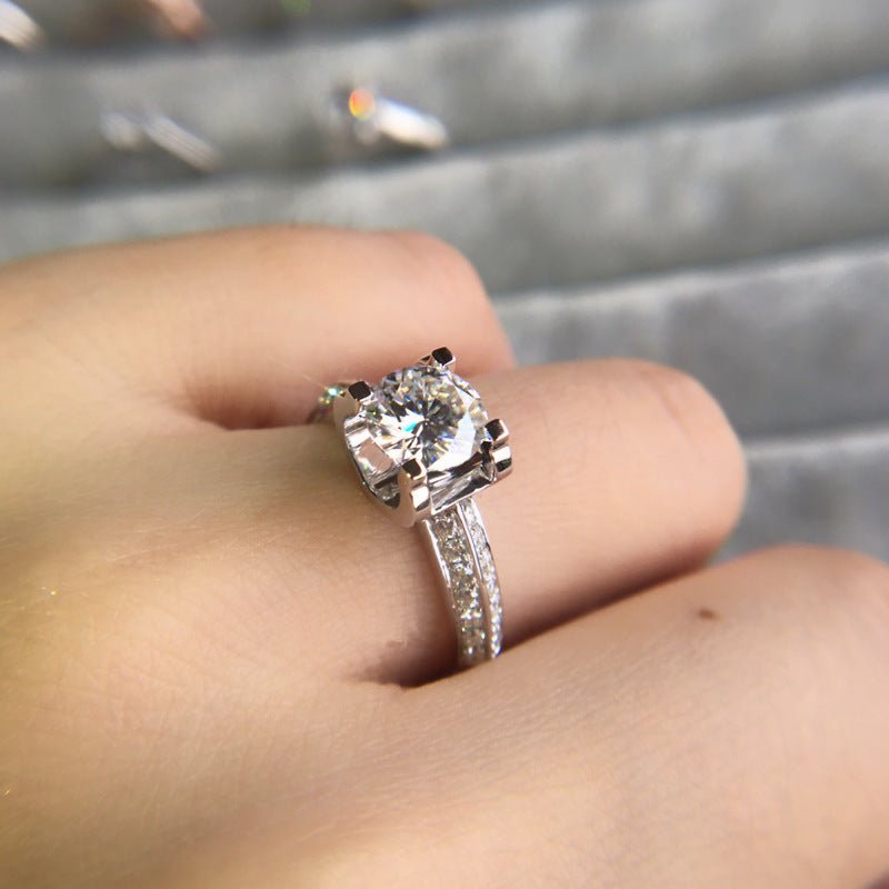 Bague Ouverte en Moissanite pour Femmes - Élégance et Style - Allomarc.com
