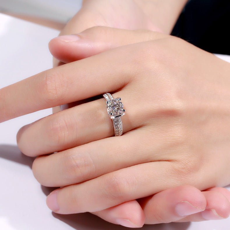 Bague Ouverte en Moissanite pour Femmes - Élégance et Style - Allomarc.com