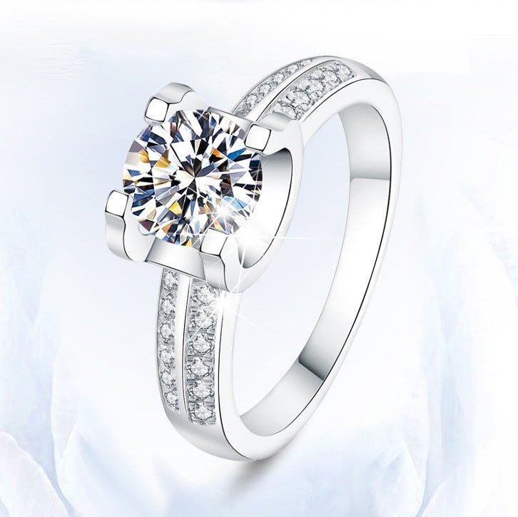 Bague Ouverte en Moissanite pour Femmes - Élégance et Style - Allomarc.com