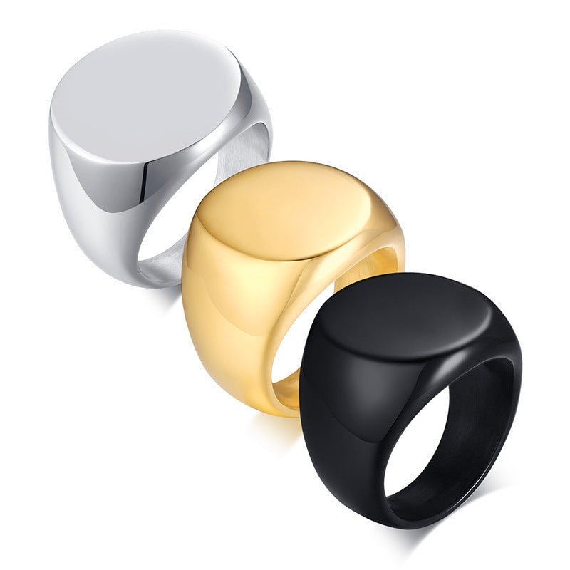 Bague Ronde en Or pour Homme - Tendance Mode - Allomarc.com