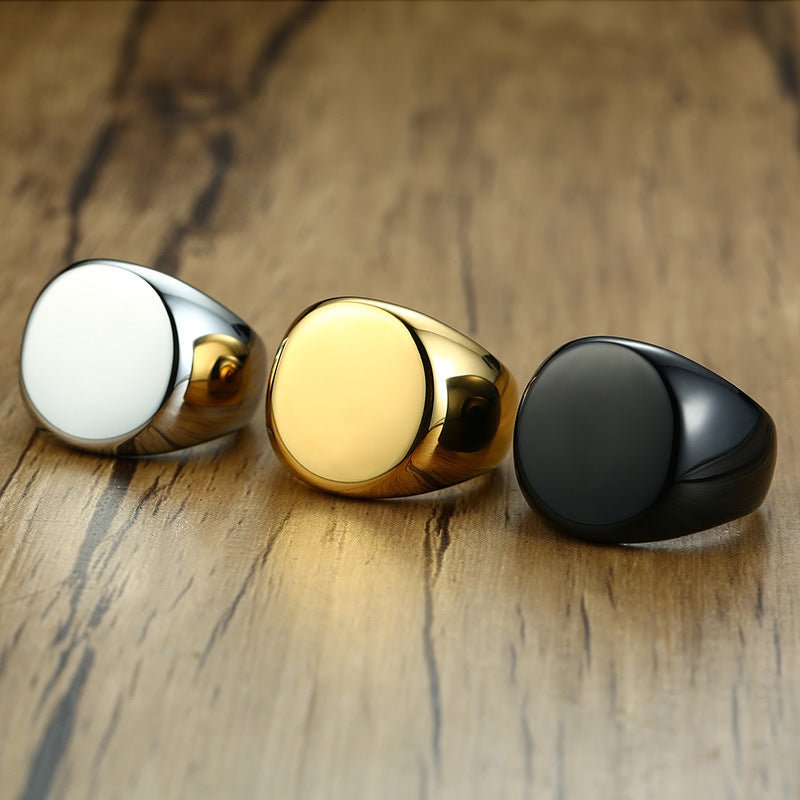 Bague Ronde en Or pour Homme - Tendance Mode - Allomarc.com