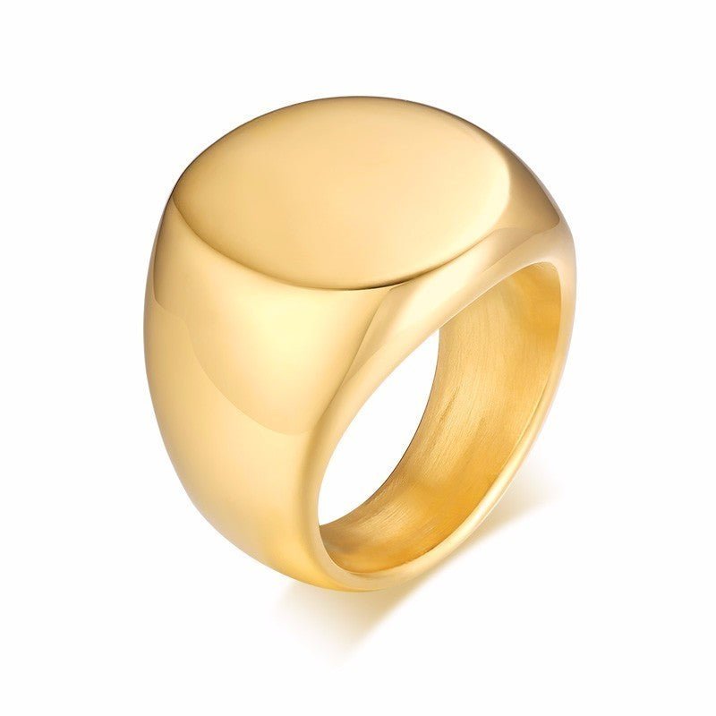 Bague Ronde en Or pour Homme - Tendance Mode - Allomarc.com