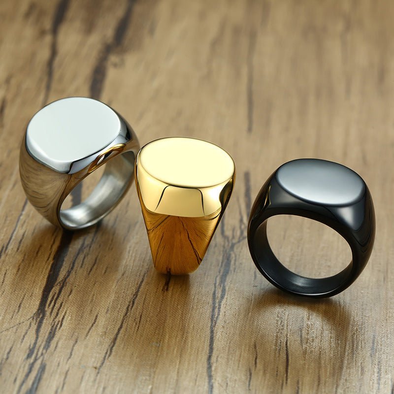 Bague Ronde en Or pour Homme - Tendance Mode - Allomarc.com