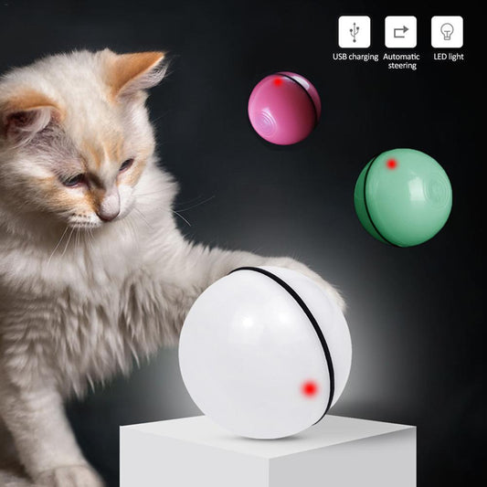 Balle de Jeu Électronique à Laser LED pour Chats - Jouet Amusant - Allomarc.com