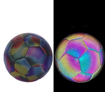 Ballon de Football Réfléchissant Lumineux Cousu Machine - Allomarc.com
