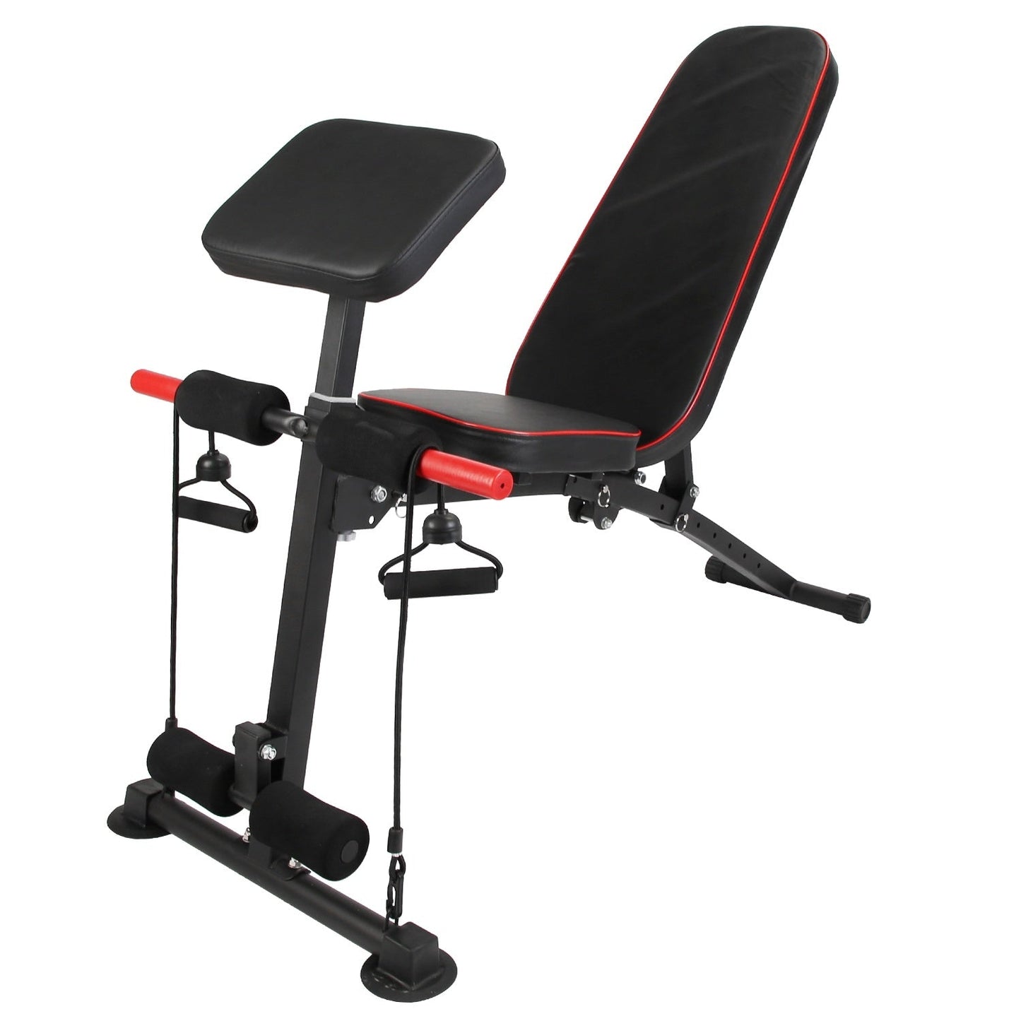 Banc de Musculation Ajustable avec Accessoires pour Gym à Domicile - Allomarc.com
