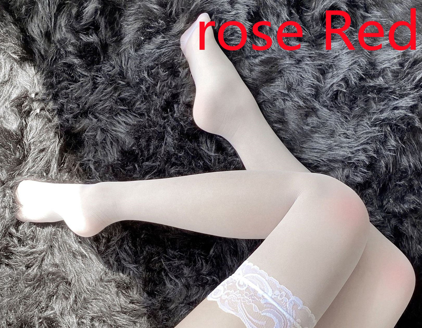 Bas en soie colorés avec dentelle sexy - Allomarc.com