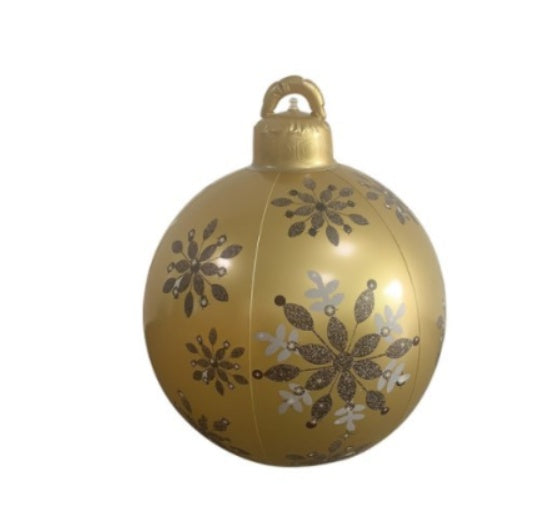 Boule de Noël Gonflable 60CM pour Décoration Extérieure