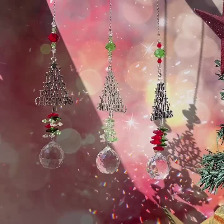 Pendentif en Cristal Suncatcher pour Noël