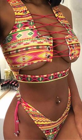 Bikini Ananas Pour Femmes aux Poitrines Généreuses - Allomarc.com