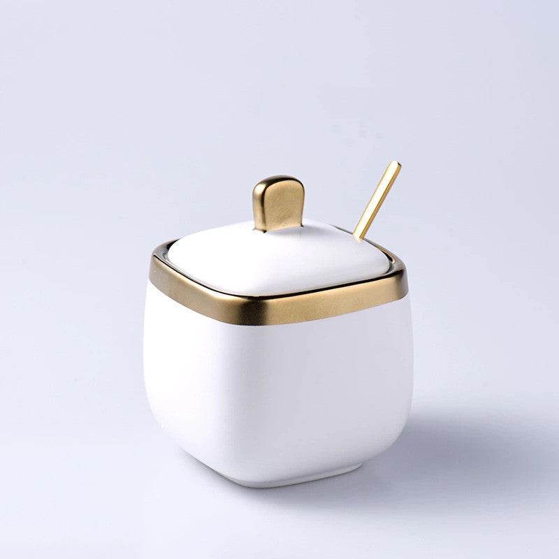 Bocal en Céramique Vert Foncé pour Sel et Sucre - Allomarc.com