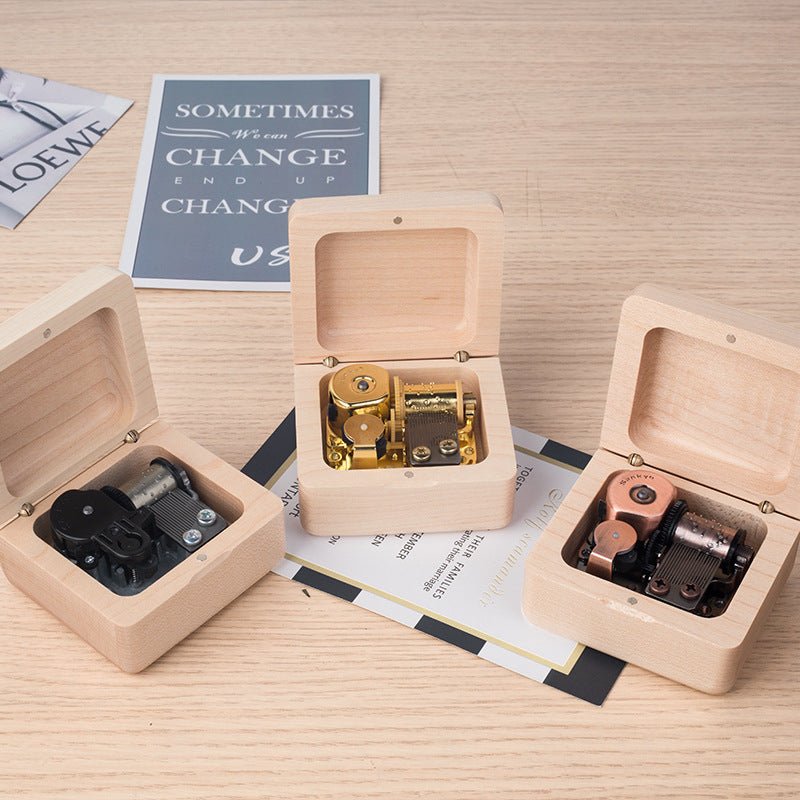 Boîte à Musique en Bois Vintage Créative pour Anniversaire - Allomarc.com