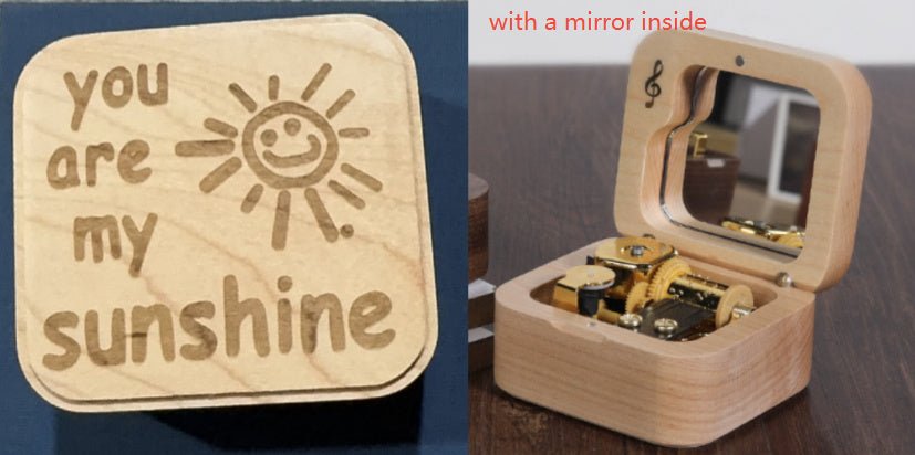 Boîte à Musique en Bois Vintage Créative pour Anniversaire - Allomarc.com