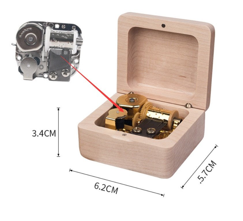 Boîte à Musique en Bois Vintage Créative pour Anniversaire - Allomarc.com