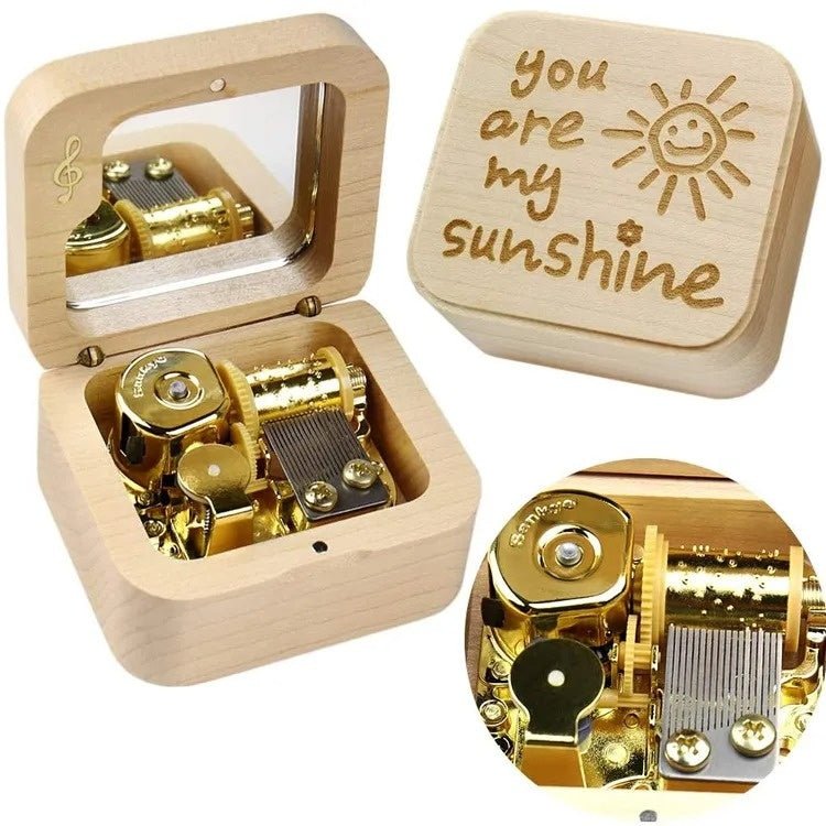 Boîte à Musique en Bois Vintage Créative pour Anniversaire - Allomarc.com