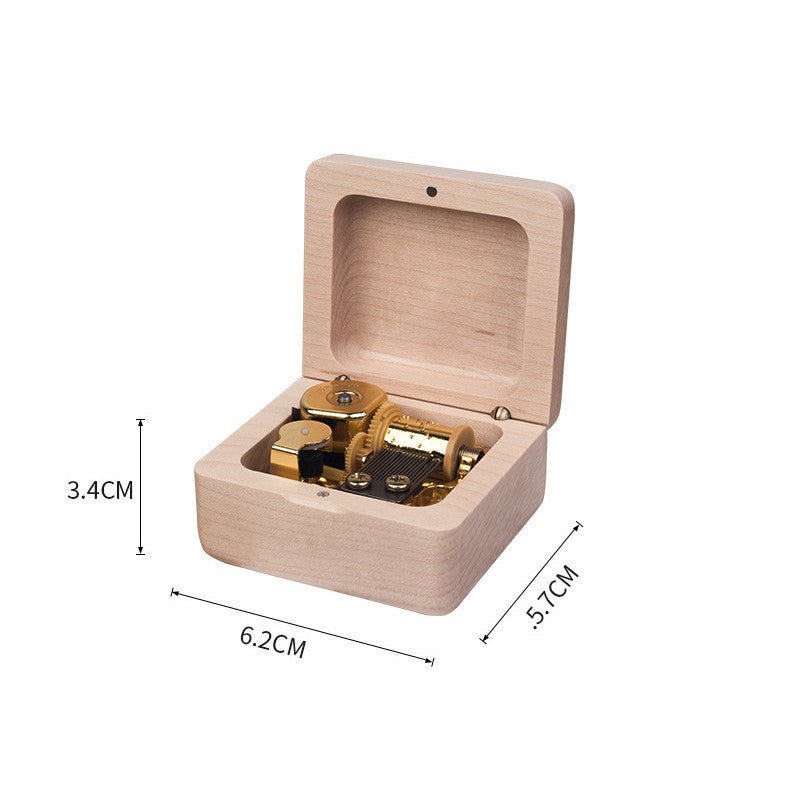 Boîte à Musique en Bois Vintage Créative pour Anniversaire - Allomarc.com