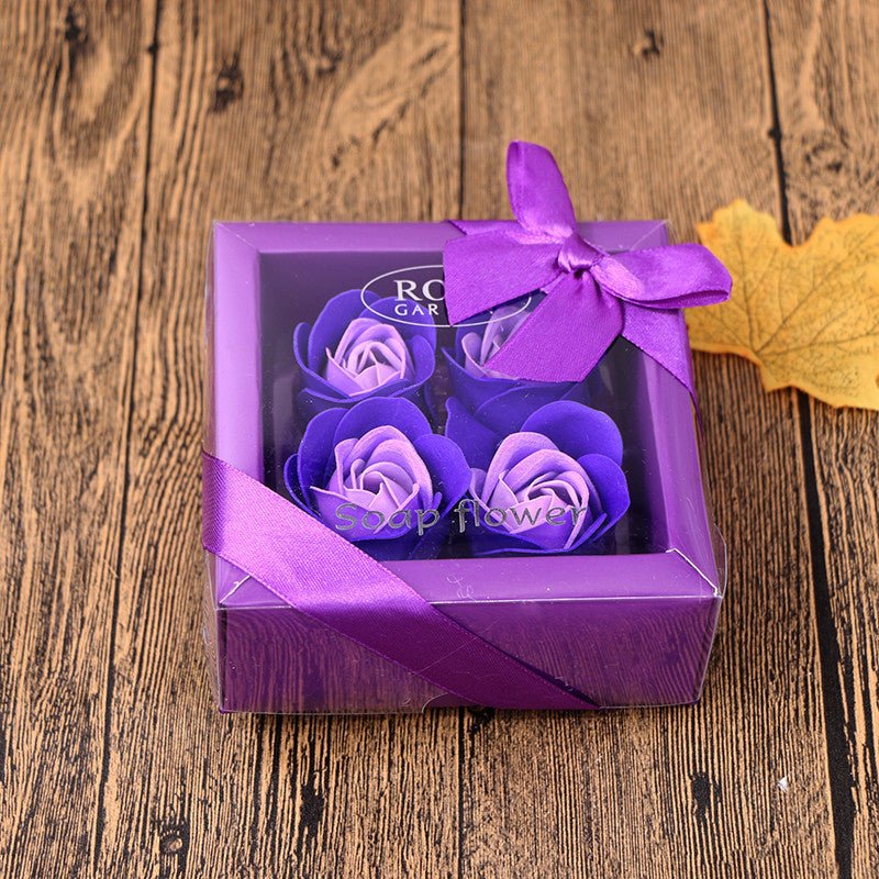 Boîte Cadeau Fleurs en Savon - Idée Cadeau pour la Saint - Valentin et la Fête des Mères - Allomarc.com
