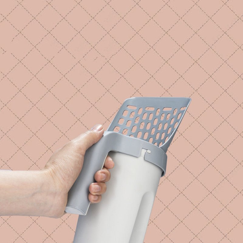 Boîte de Rangement avec Pelle à Litière Intégrée pour Chats Paresseux - Allomarc.com