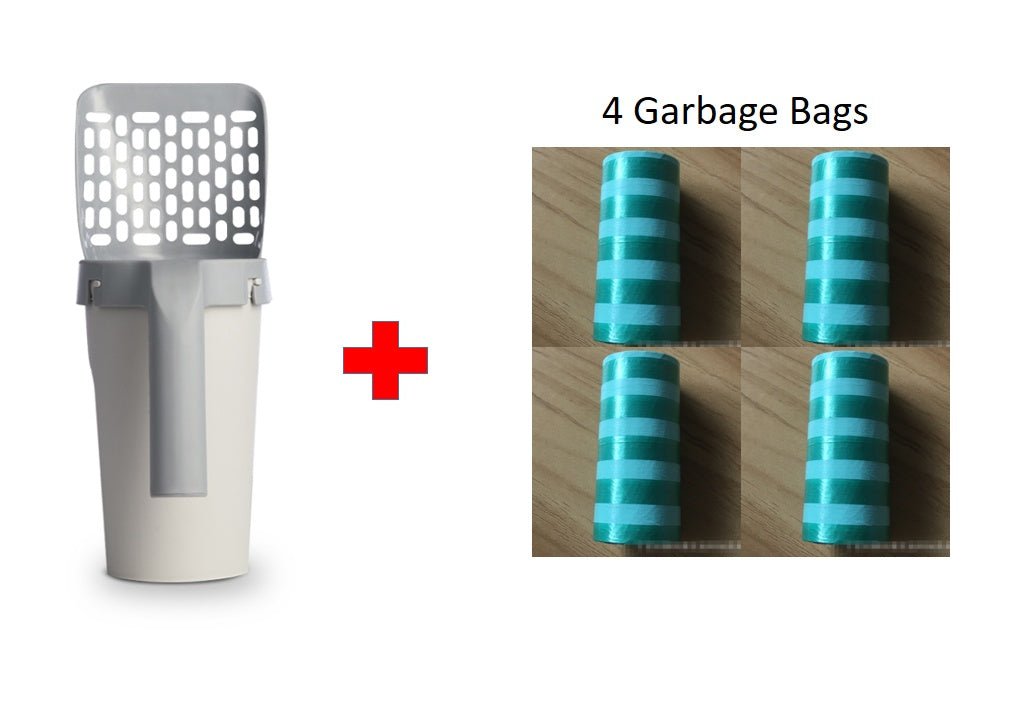 Boîte de Rangement avec Pelle à Litière Intégrée pour Chats Paresseux - Allomarc.com