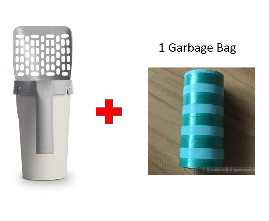 Boîte de Rangement avec Pelle à Litière Intégrée pour Chats Paresseux - Allomarc.com