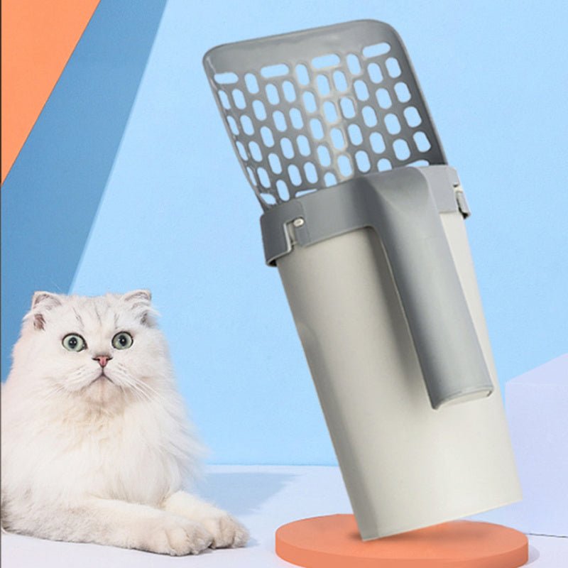 Boîte de Rangement avec Pelle à Litière Intégrée pour Chats Paresseux - Allomarc.com