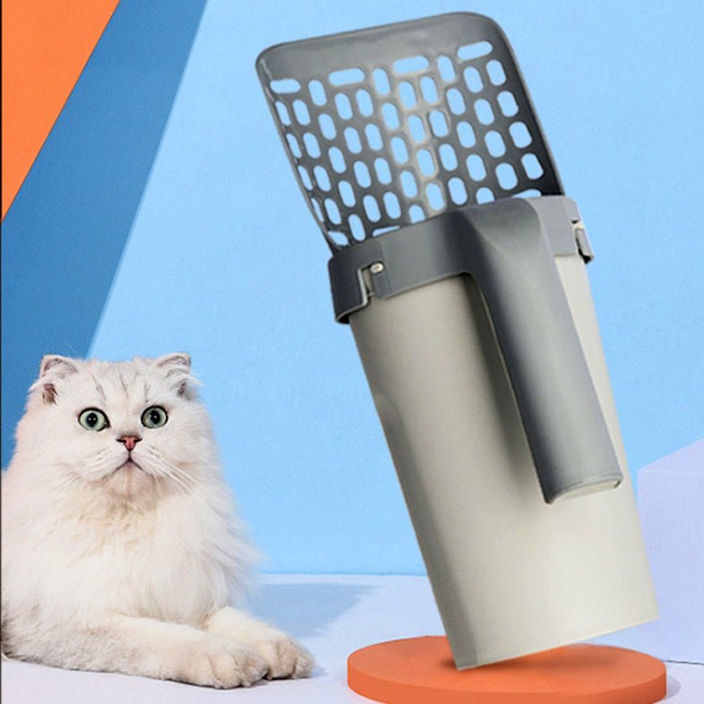 Boîte de Rangement avec Pelle à Litière Intégrée pour Chats Paresseux - Allomarc.com