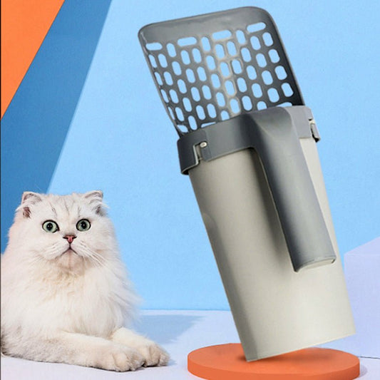 Boîte de Rangement avec Pelle à Litière Intégrée pour Chats Paresseux - Allomarc.com